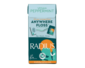 Radius Corporation   Anywhere Floss Vegan Peppermint 20 x 20ct