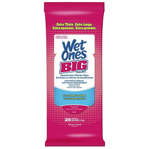 WET ONES B/ONES ANTIBACTERIAL TRAVEL SZ 28