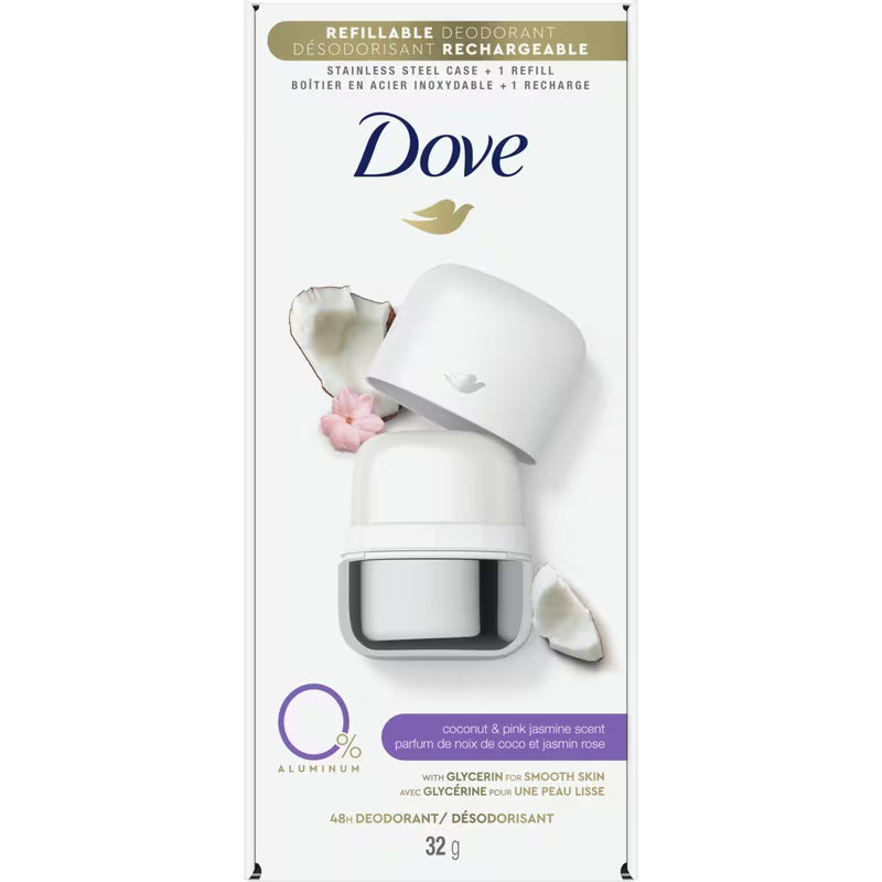 DOVE STARTER KIT DEO COCONUT & PINK JASMINE 32G