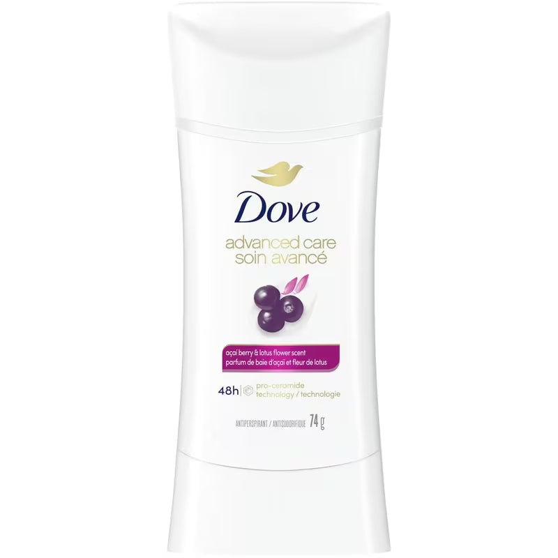 DOVE ANTIPERSPIRANT ACAI BERRY & LOTUS FLOWER 74G