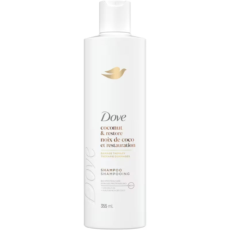 DOVE SHP COCONUT OIL + RESTORE 355ML