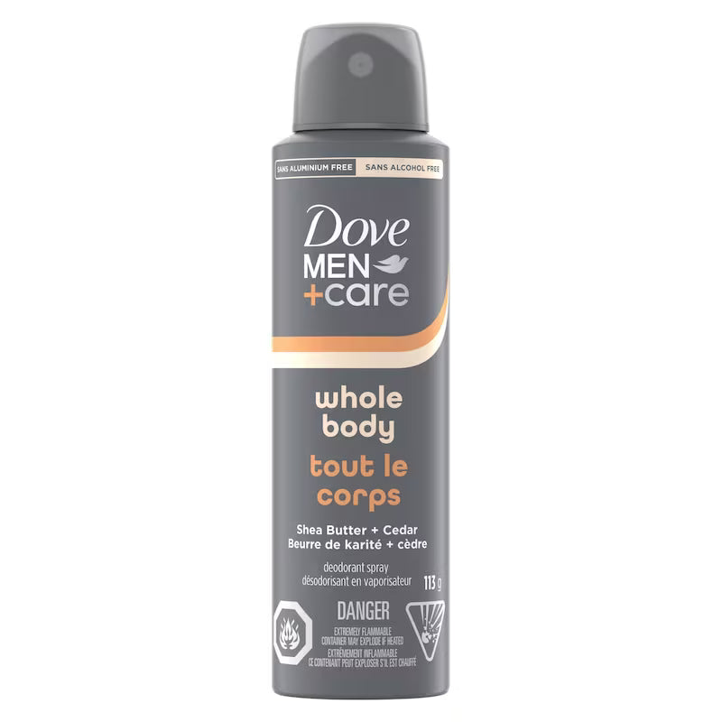 DOVE MEN CARE DEO SP SHEA BUTTER CEDAR 113G AEROSOL
