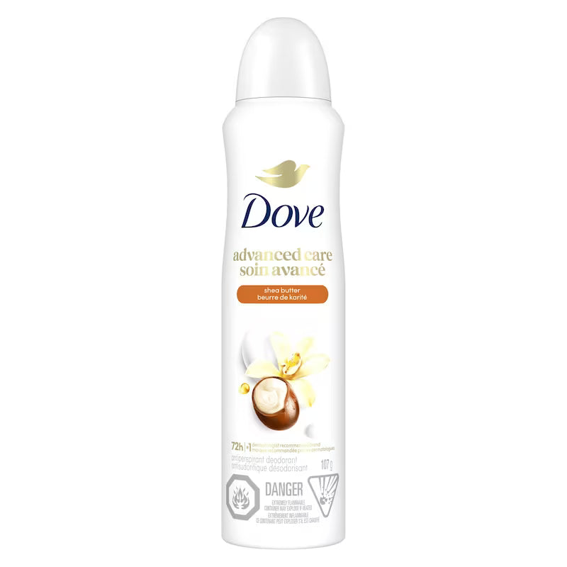 DOVE ADVANCED CARE SP SHEA BUTTER 107G AEROSOL