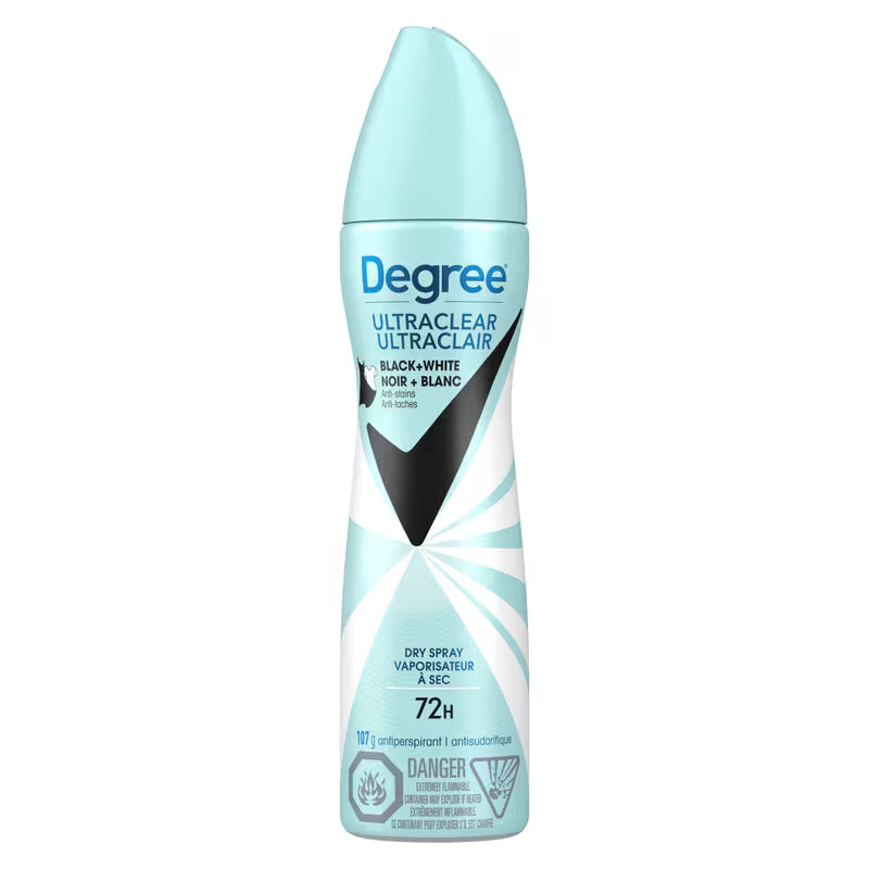 DEGREE WOMEN ANTIPERSPIRANT DRY SPRAY BLK+WHT 107G