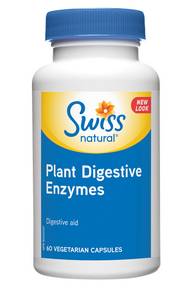 Swiss Natural Plant Digestive Enzymes 60vcap
