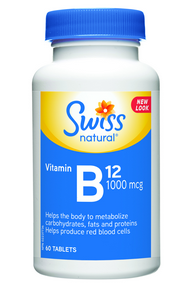 Swiss Natural Vitamin B12 1000mcg 60tab