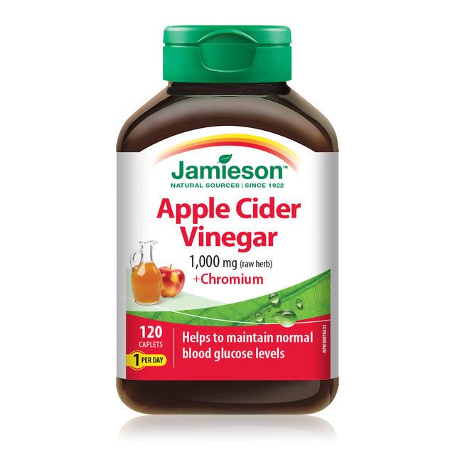 Jamieson JMS Apple Cider Vinegar with Chromium 120 caplets 120ACV