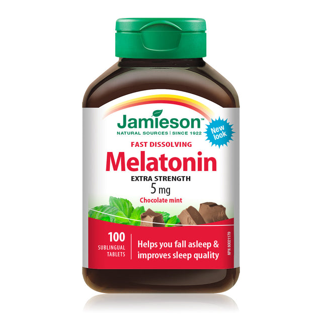 Jamieson JMS Melatonin 5mg Sublingual - Mint 100's 100Sublingual Tablets