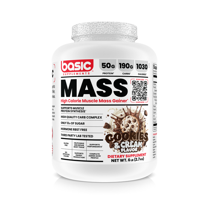 Basic Supplements - Basic Mass Gainer Cookies & Cream 6 lbs
