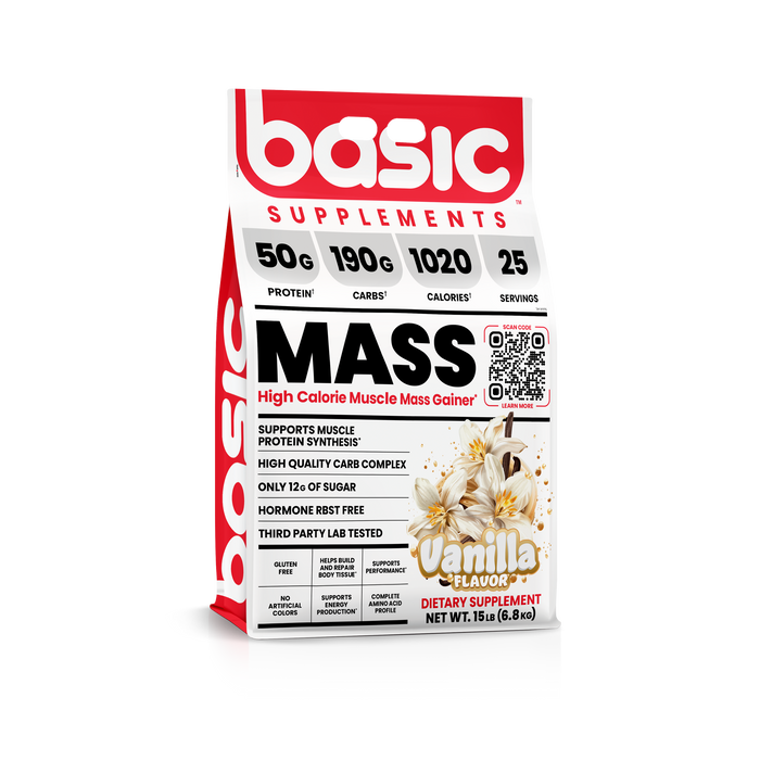 Basic Supplements - Basic Mass Gainer Vanilla 15 lbs