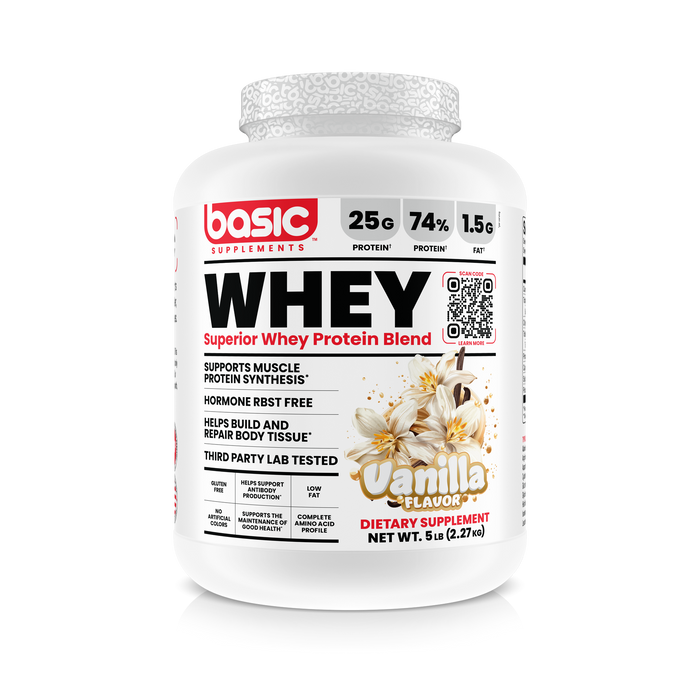 Basic Supplements - Basic Whey Vanilla 5 lbs
