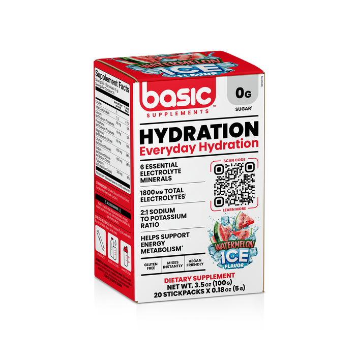 Basic Supplements - Hydration Watermelon Ice 20x5g
