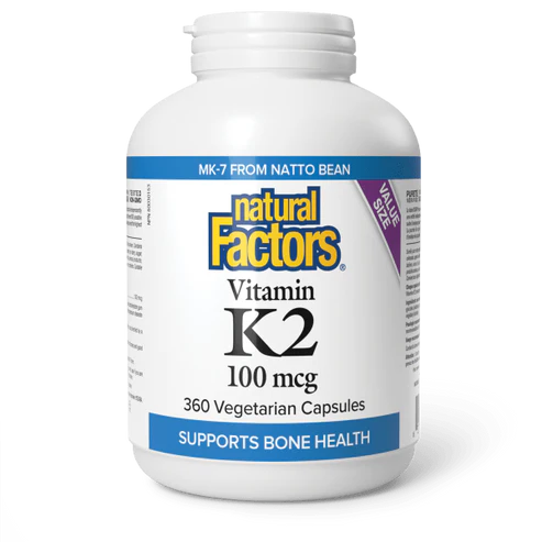 Natural Factors   Vitamin K2 100 mcg   360 vcapsvcaps