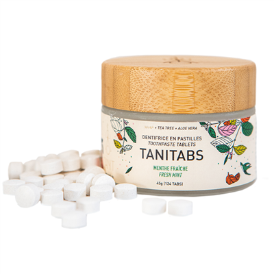 TANIT   Toothpste Tab., Frsh Mint, 124tab jar