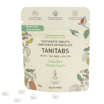 TANIT   Toothpste Tab., Frsh Mint, 62tab pch