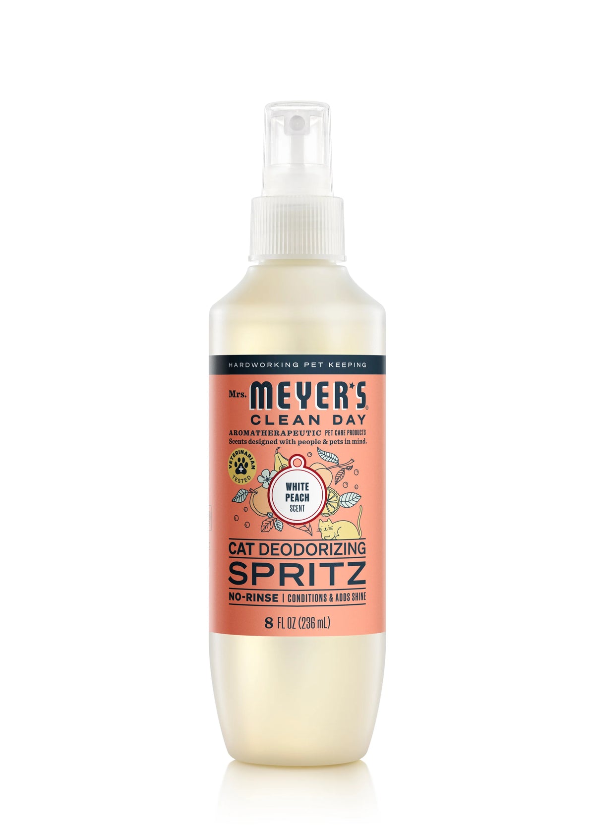 Mrs. Meyer's Clean Day - White Peach Cat Deodorizing Spritz - 236ml