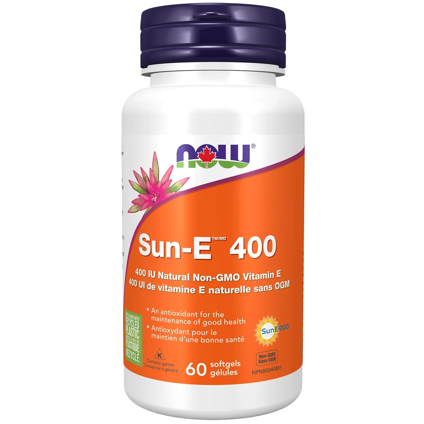 NOW SUN E-400 IU (Non-GMO Sunflower) 60gel