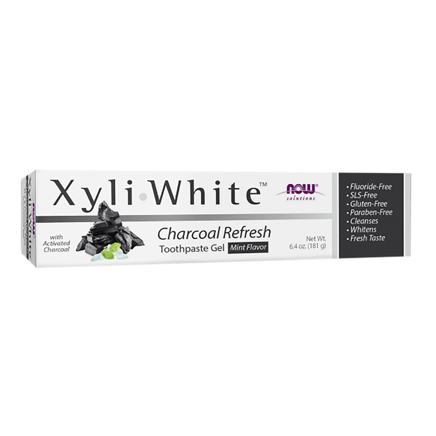 NOW Xyliwhite Charcoal Refresh – Mint Toothpaste 181g