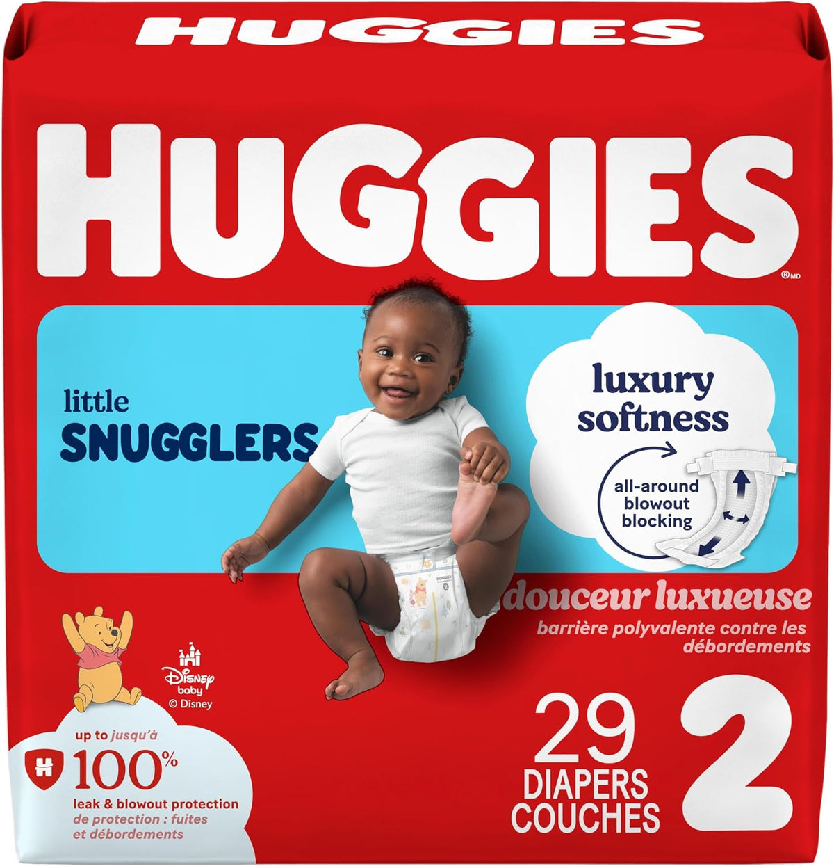 HUGGIES LITTLE SNUGGLERS DIAPERS STEP2 JB 29 pack of 4