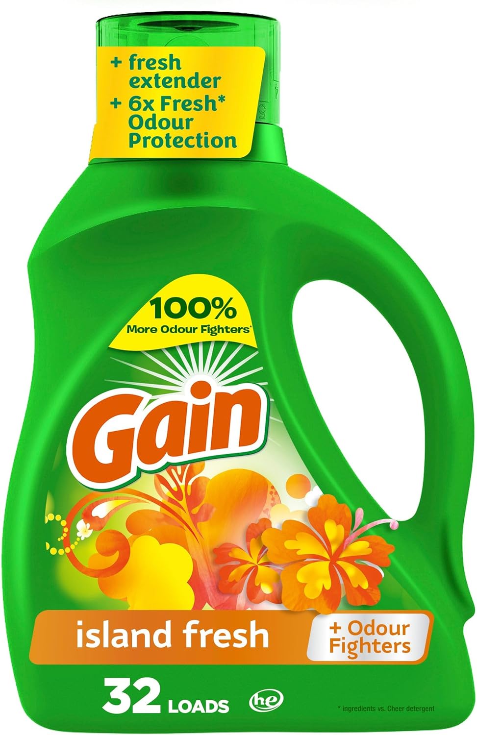 GAIN LIQ ISLAND FRESH 1.24L pack of 6