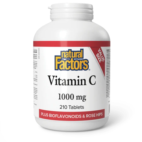 Natural Factors   Vitamin C 1000 mg Plus Bioflavonoids & Rosehips   210 tabstabs