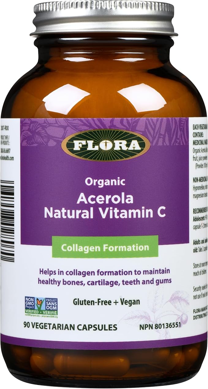Flora Acerola Natural Vitamin C Capsules90 caps