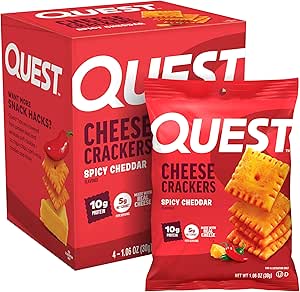 Quest Quest Cheese Crackers Spicy Cheddar, 4/box