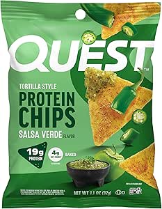 Quest Quest Tortilla Chips, Salsa Verde, 8/box