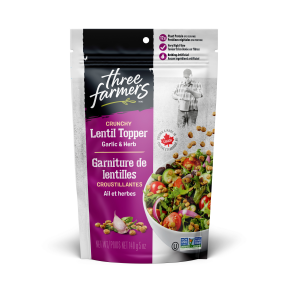 Three Farmers Foods Inc.   Salad Toppings   Garlic Herb Lentils Salad Topper140G