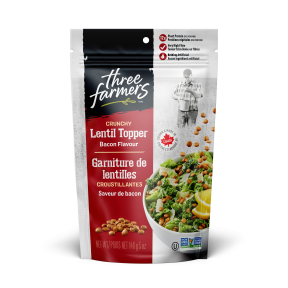 Three Farmers Foods Inc.   Salad Toppings   Bacon Lentils Salad Topper140G