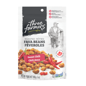 Three Farmers   Roasted Fava Beans - Sweet Chili 140g