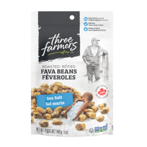 Three Farmers   Roasted Fava Beans - Sea Salt 140g