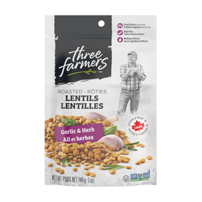 Three Farmers Foods Inc.   Lentils   Garlic & Herb Lentils140G