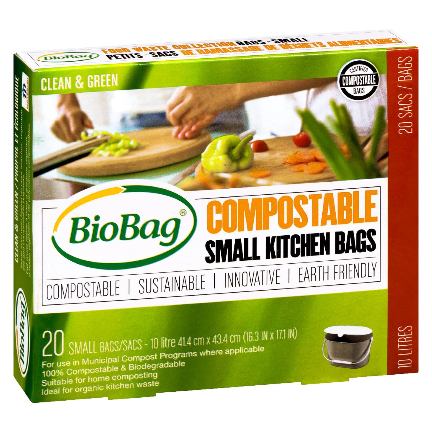 BIOBAG Food Waste Bags Small (10L) 20ct