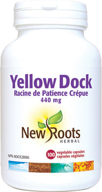NEW ROOTS Yellow Dock Root · 440 mg 100 capsules