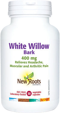 NEW ROOTS White Willow Bark · 400 mg 50 capsules