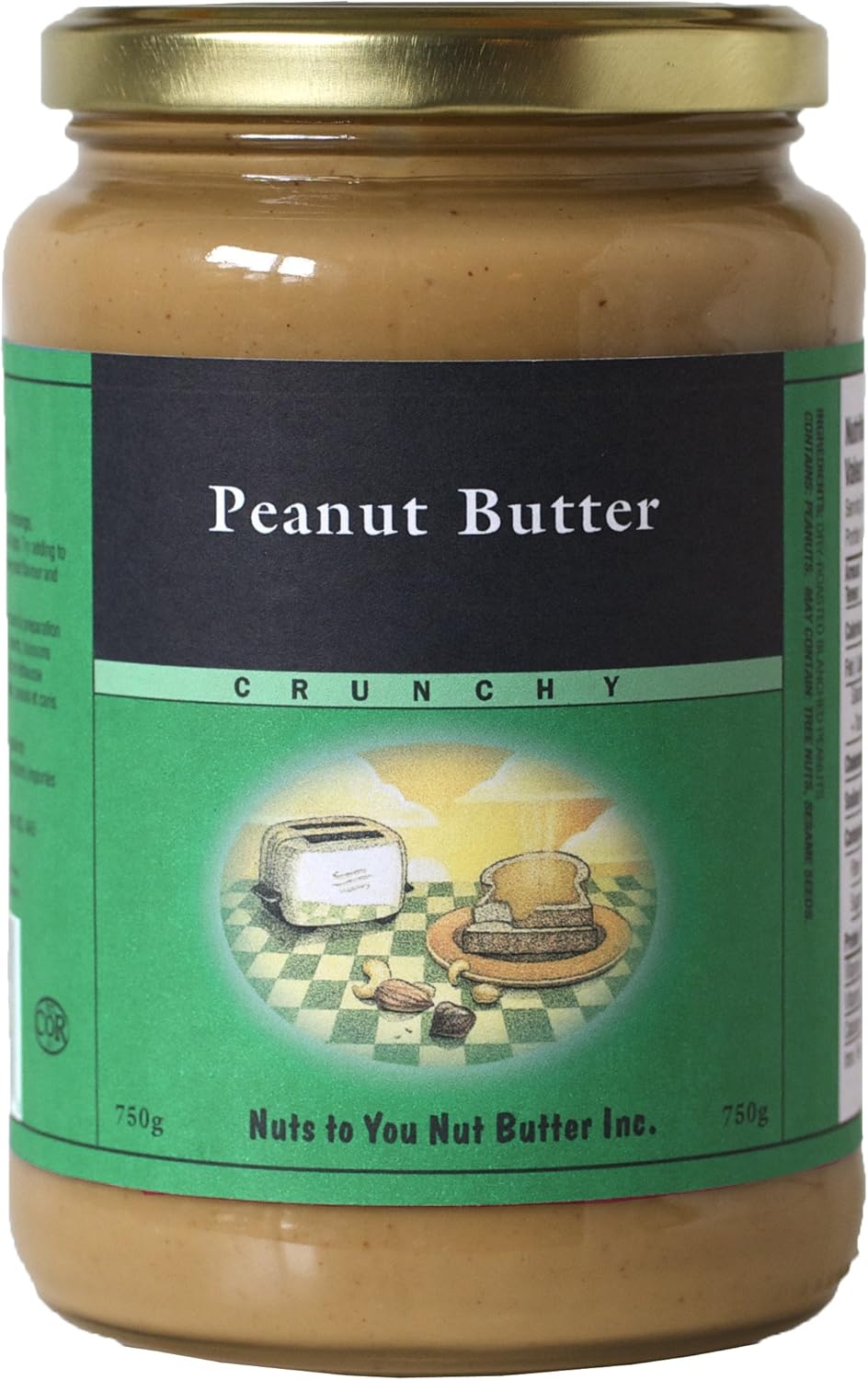 NUTS TO YOU Peanut Butter Crunchy 750g