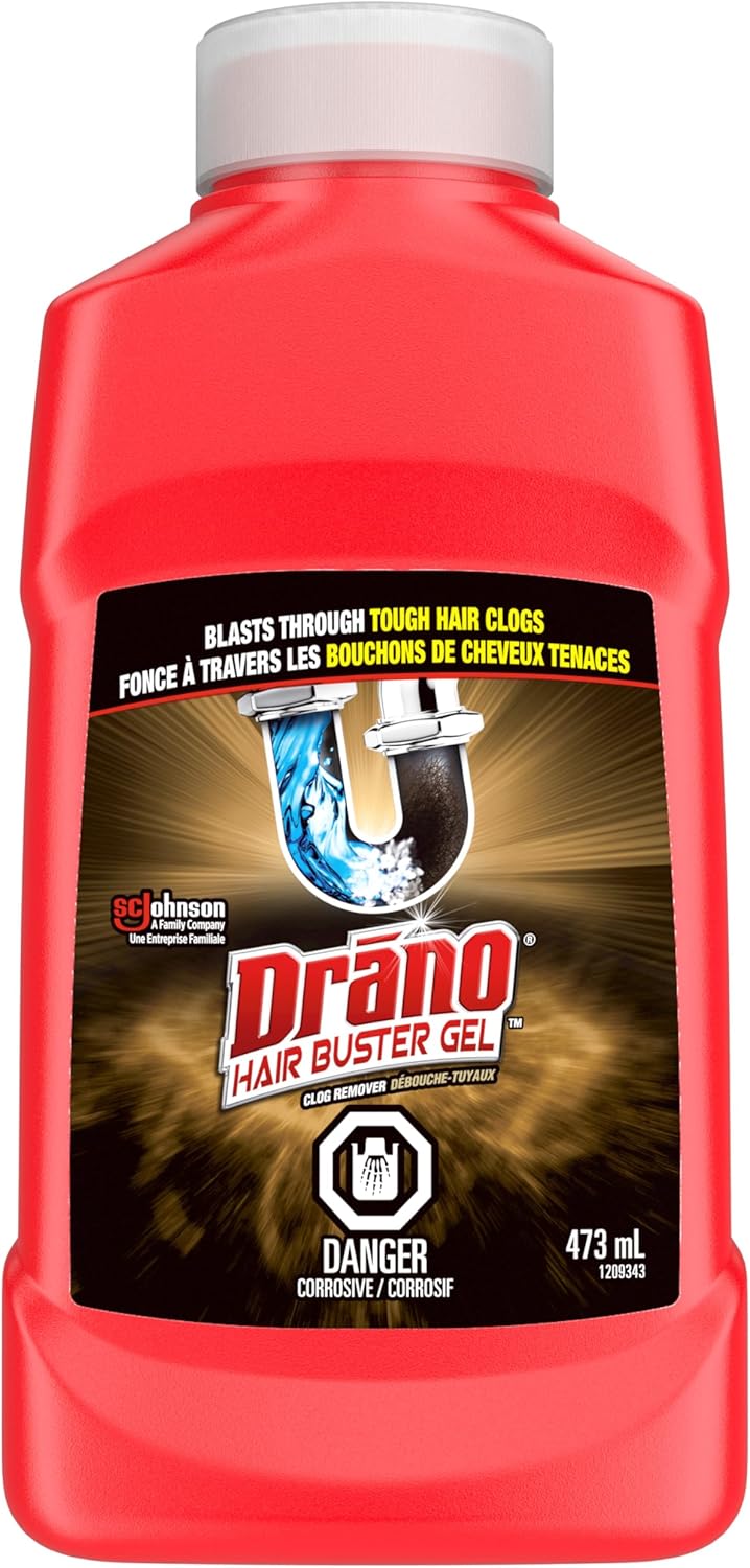 DRANO HAIR BUSTER GEL CLOG REMOVER 473ML pack of 6