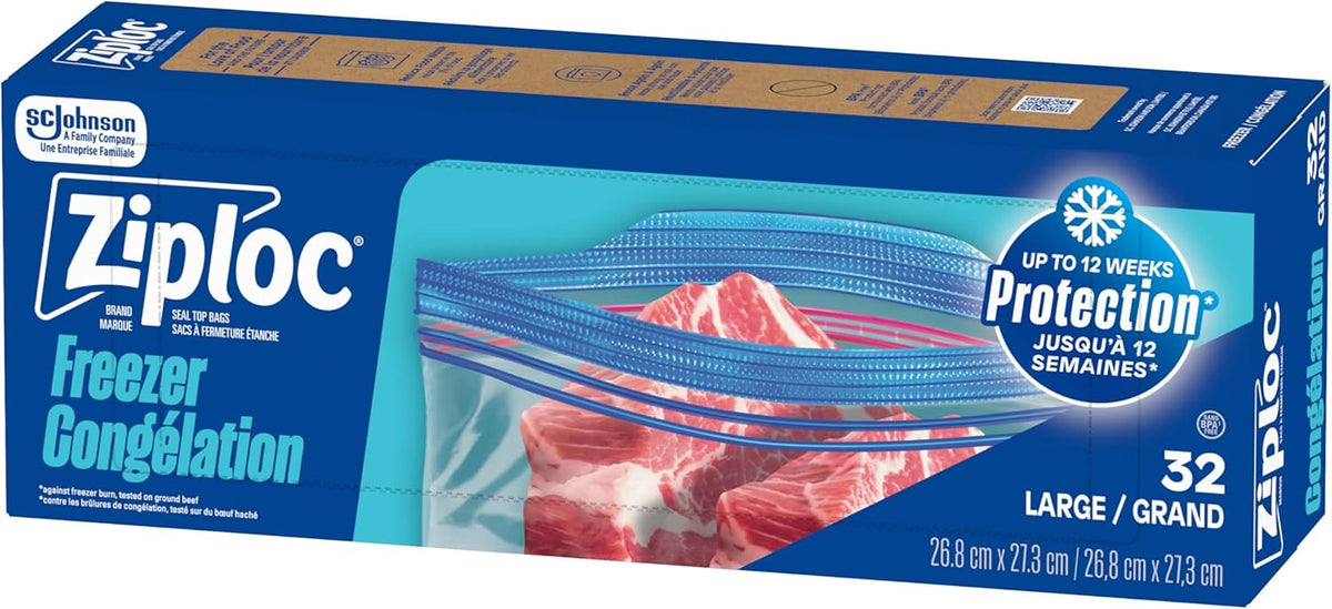 ZIPLOC BAGS FREEZER VALUE PK LG 28