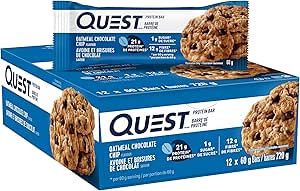 Quest Quest Bar, Oatmeal Chocolate Chip, 12/box