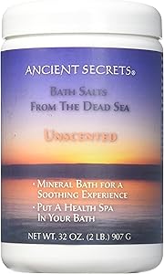 ANCIENT SECRETS DEAD SEA BATH SALTS Aromatherapy Bath Salts, Unscented (tub) 907g