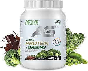 ACTIVE GREEN PRO - VEGAN PROTEIN+ GREENS POWDER CHOCOLATE 520g