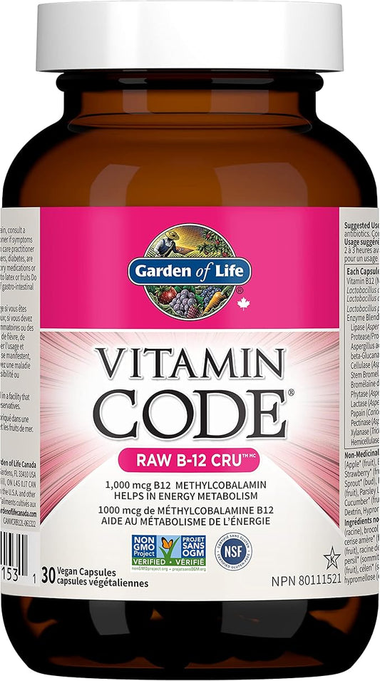 Garden Of Life - Vitamin Code Raw B-12 - 30 Vcaps