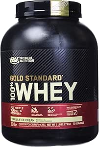 OPTIMUM NUTRITION GOLD STANDARD 100% WHEY VANILLA ICE CREAM 5lbs