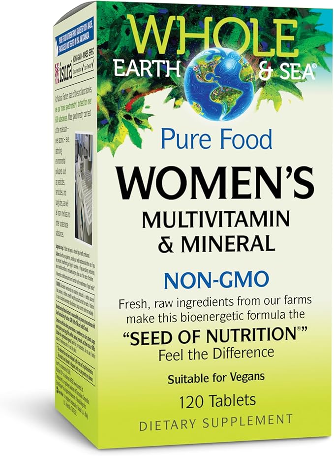 Natural Factors Women's Multivitamin & Mineral, Whole Earth & Sea 120tabs