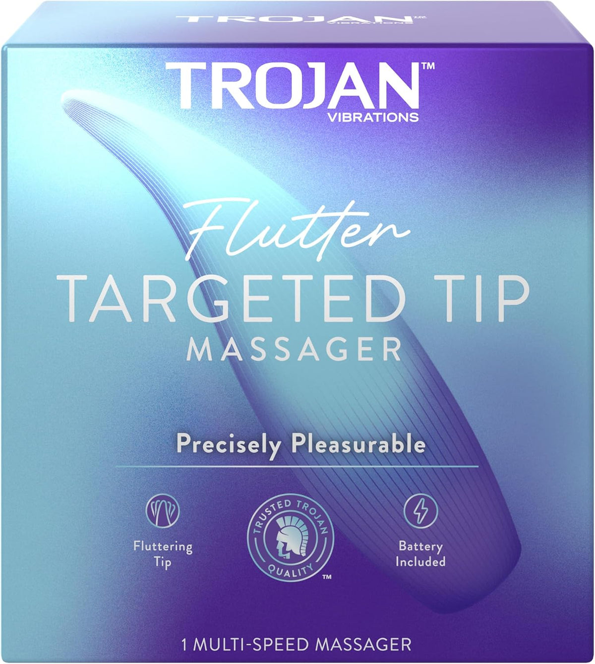TROJAN MASSAGER FLUTTER TARGETED TIP