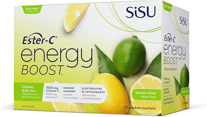 SISU Energy Boost™ with Ester-C® (lemon-lime) 30 sachets