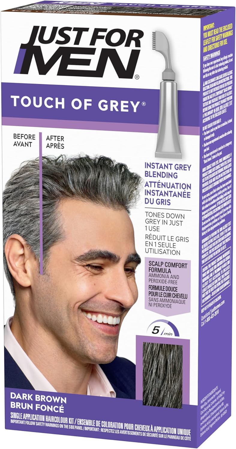 TOUCH OF GRAY DARK BROWN GREY 1