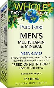 Natural Factors   Men's Multivitamin & Mineral, Whole Earth & Sea   120tabs