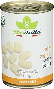 BIOITALIA CANNED - Butter Beans, Organic (Italy) (can) 398ml